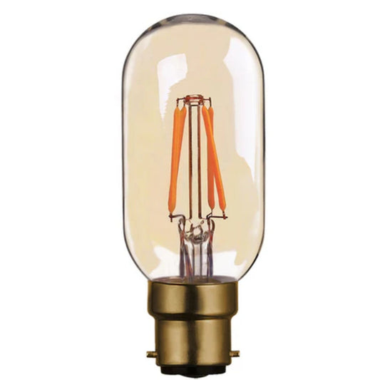 Dimmable T45 Tubular LED Filament Bulb Amber – E27 & B22 - photo 2
