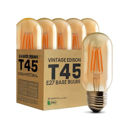 Dimmable T45 Tubular LED Filament Bulb Amber – E27 & B22 - photo 23