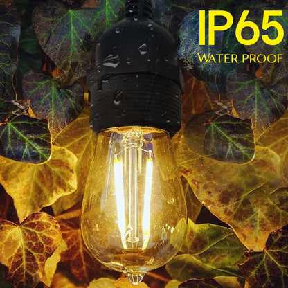 IP65 Swag Pendant Light – Black, Ceiling Hook, E27 - photo 7