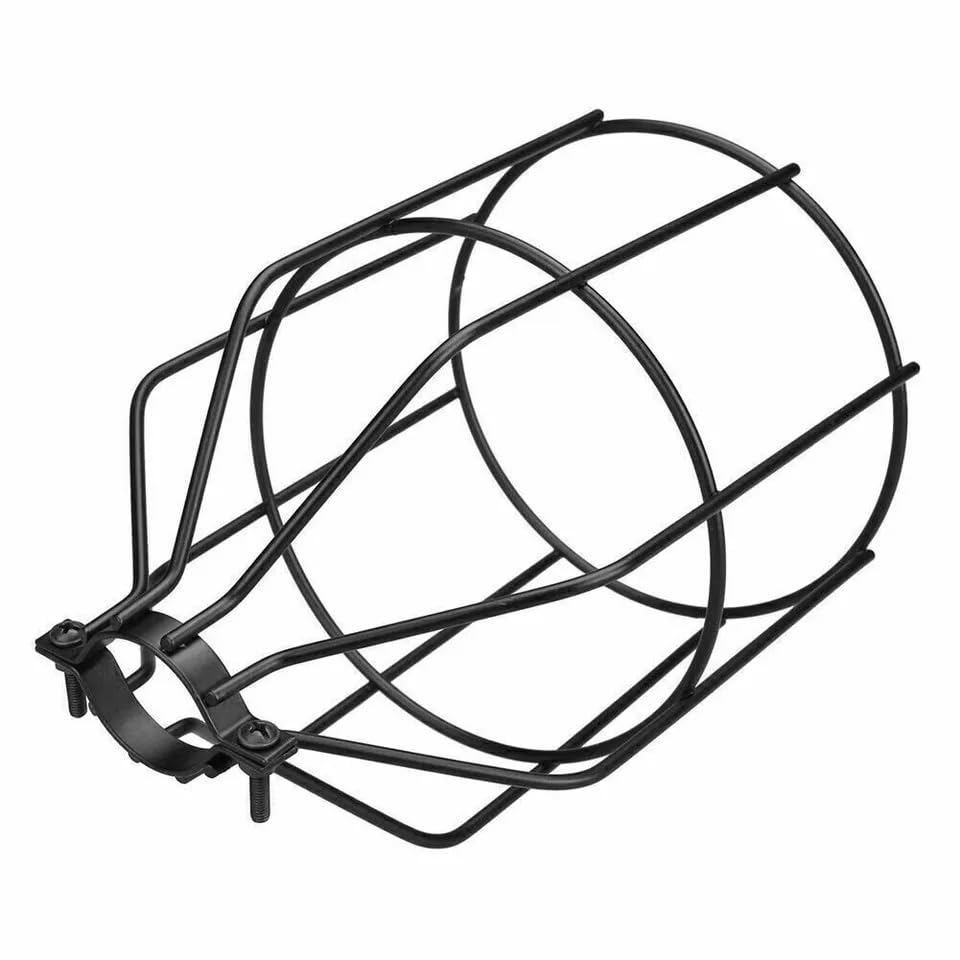 Wire Bulb Guard Cage Lamp Shade – Brushed Copper, 13 x 19 cm - photo 5
