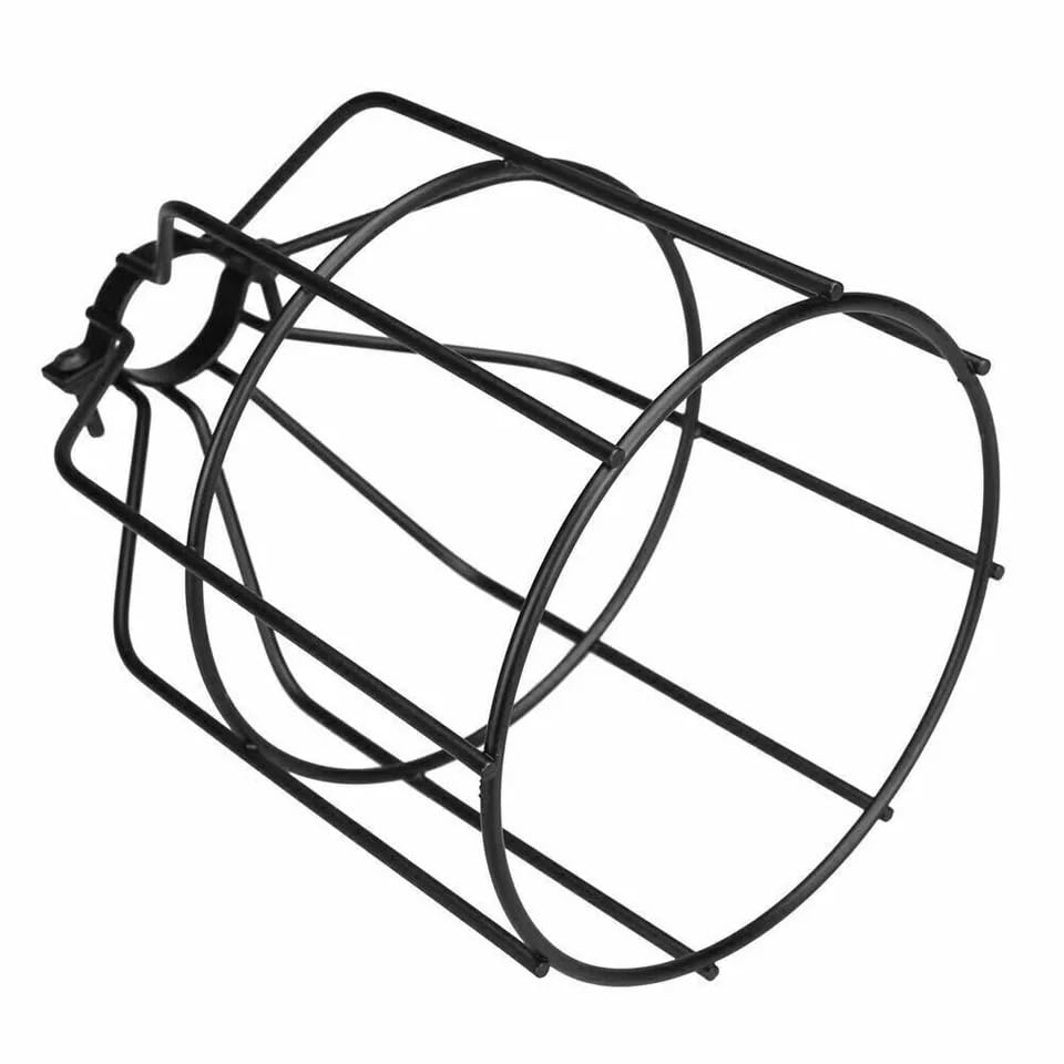 Wire Bulb Guard Cage Lamp Shade – Brushed Copper, 13 x 19 cm - photo 6