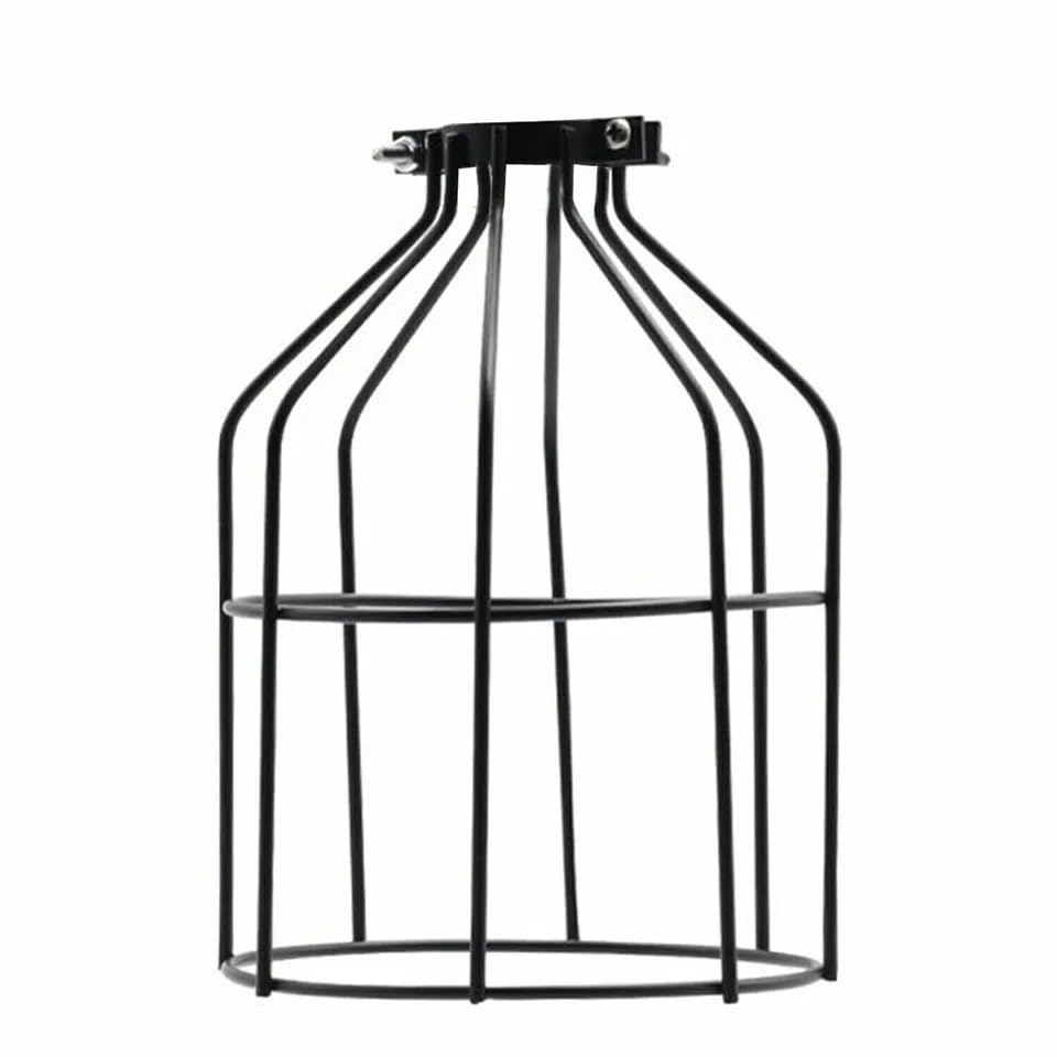 Wire Bulb Guard Cage Lamp Shade – Brushed Copper, 13 x 19 cm - photo 8