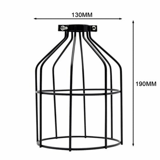 Wire Bulb Guard Cage Lamp Shade – Brushed Copper, 13 x 19 cm - photo 2