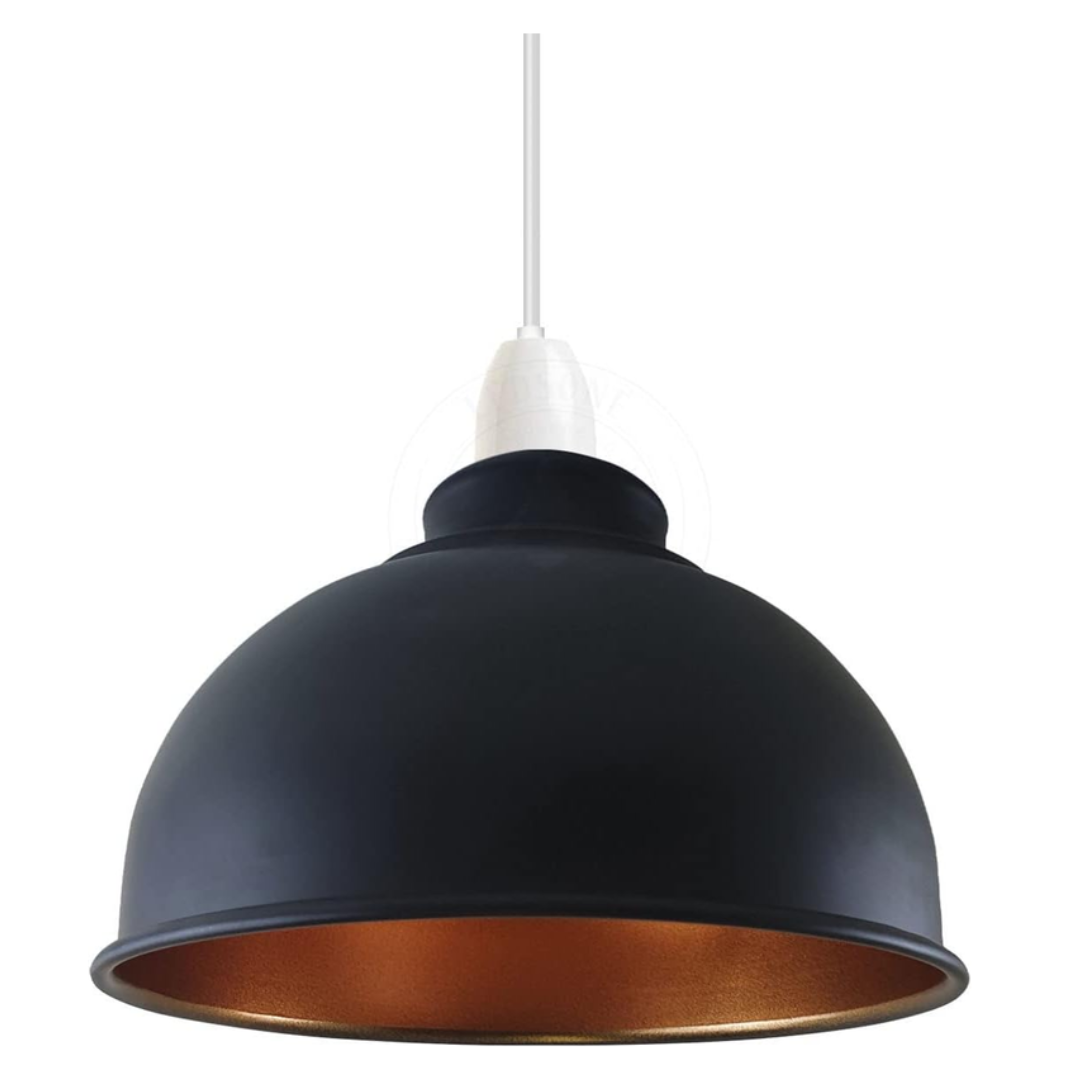 Metal Dome Lamp Shade – Easy Fit, 21 or 30 cm, Many Colours - photo 13