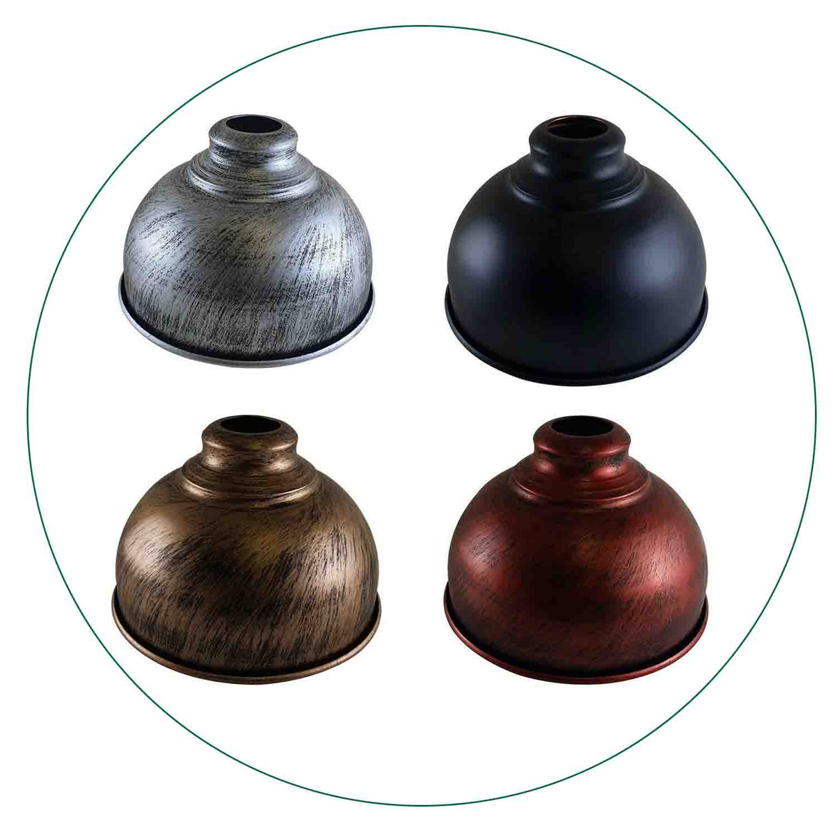 Metal Dome Lamp Shade – Easy Fit, 21 or 30 cm, Many Colours - photo 4