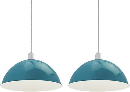 Metal Dome Lamp Shade – Easy Fit, 21 or 30 cm, Many Colours - photo 44