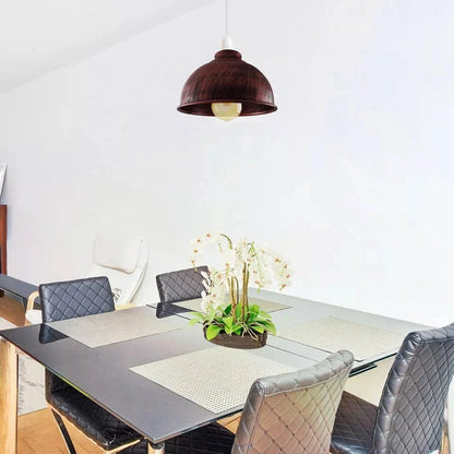 Metal Dome Lamp Shade – Easy Fit, 21 or 30 cm, Many Colours