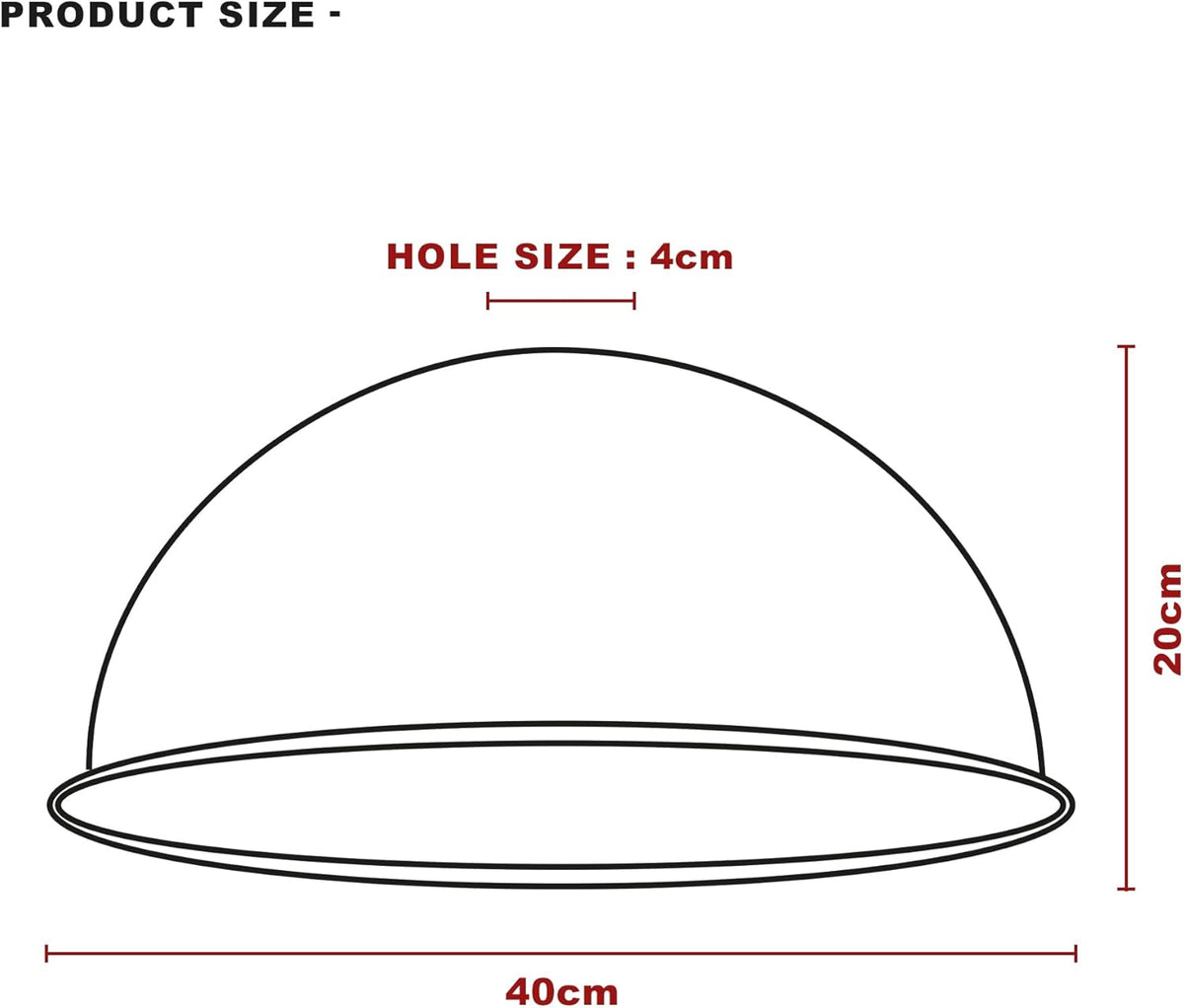 Dome Lamp Shade 40 cm – Easy Fit, 8 Colours - photo 3