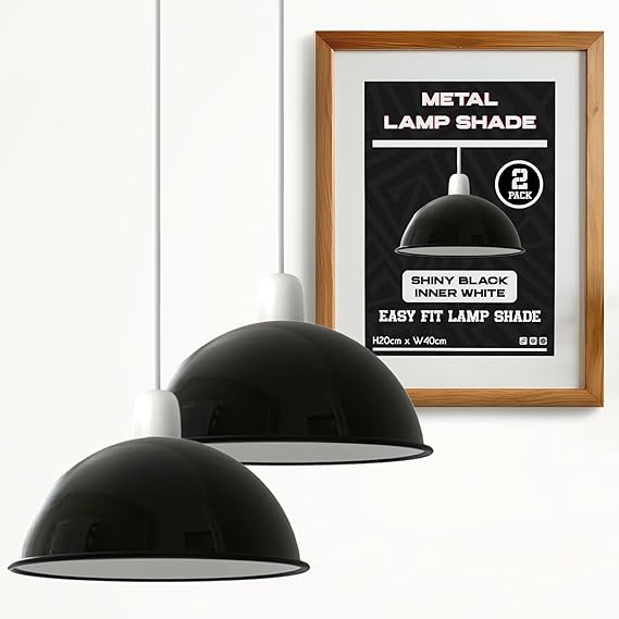 Dome Lamp Shade 40 cm – Easy Fit, 8 Colours - photo 4