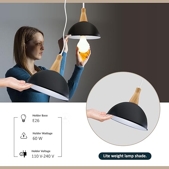 Dome Lamp Shade 40 cm – Easy Fit, 8 Colours - photo 6