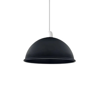 Dome Lamp Shade 40 cm – Easy Fit, 8 Colours - Black, 40 cm, Shade Only, Single