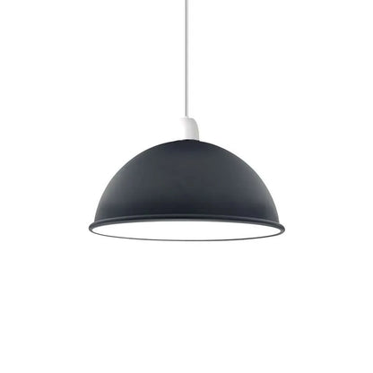 Dome Lamp Shade 40 cm – Easy Fit, 8 Colours - Black & White Inner, 40 cm, Shade Only, Single