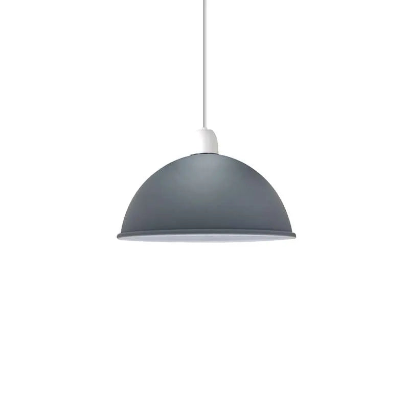 Dome Lamp Shade 40 cm – Easy Fit, 8 Colours - Grey, 40 cm, Shade Only, Single