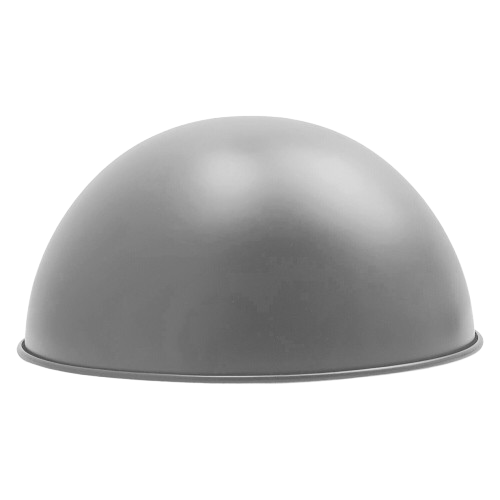Dome Lamp Shade 40 cm – Easy Fit, 8 Colours - Grey, 40 cm with Reducer Ring, Single