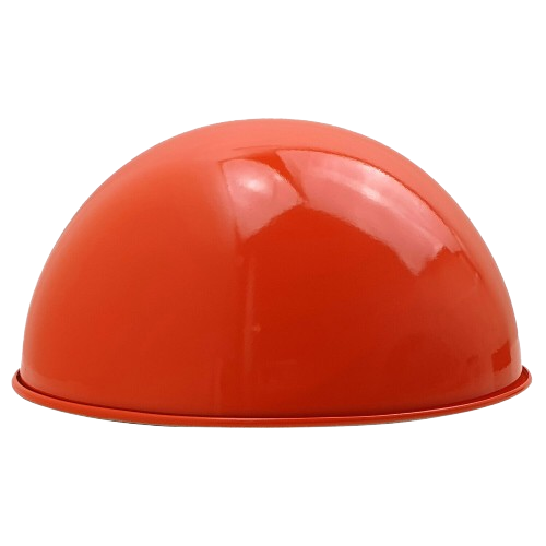Dome Lamp Shade 40 cm – Easy Fit, 8 Colours - Orange, 40 cm with Reducer Ring, Single