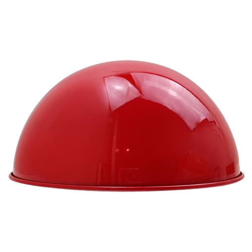 Dome Lamp Shade 40 cm – Easy Fit, 8 Colours - Red, 40 cm with Reducer Ring, Single