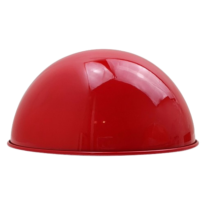 Dome Lamp Shade 40 cm – Easy Fit, 8 Colours - Red, 40 cm with Reducer Ring, Single
