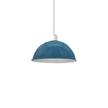 Dome Lamp Shade 40 cm – Easy Fit, 8 Colours - Cyan Blue, 40 cm, Shade Only, Single