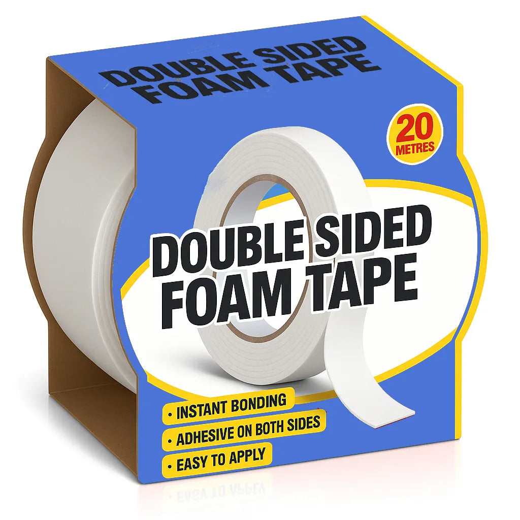 Double Sided Strong Mounting Foam Tape 18mm x 2m Multipurpose Adhesive Roll - photo 10