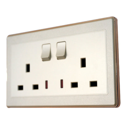 Double Wall Socket 13A 2 Gang UK - photo 4