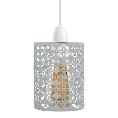 Filigree Drum Cage Lamp Shade – Easy Fit, 6 Finishes - photo 5