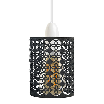 Filigree Drum Cage Lamp Shade – Easy Fit, 6 Finishes - photo 16