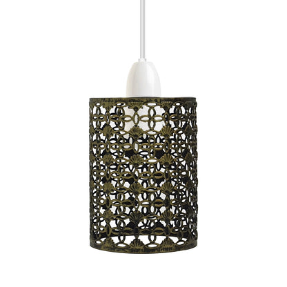 Filigree Drum Cage Lamp Shade – Easy Fit, 6 Finishes - photo 13
