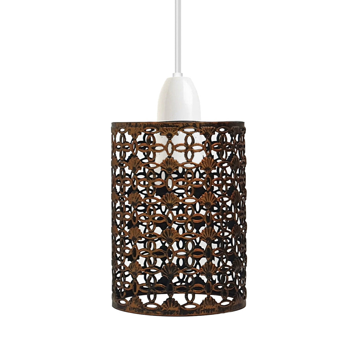 Filigree Drum Cage Lamp Shade – Easy Fit, 6 Finishes - photo 12