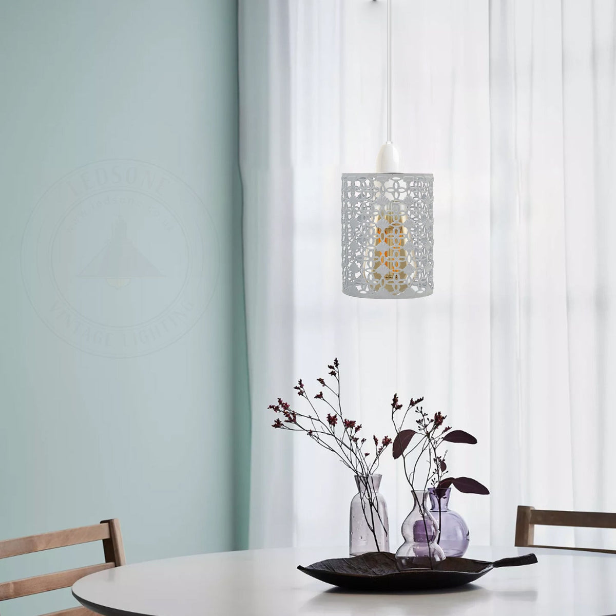 Filigree Drum Cage Lamp Shade – Easy Fit, 6 Finishes