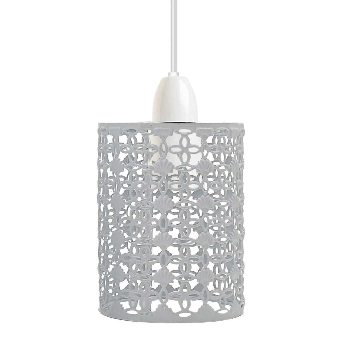 Filigree Drum Cage Lamp Shade – Easy Fit, 6 Finishes - photo 2