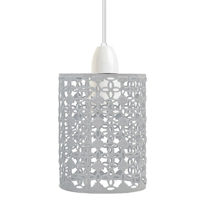 Filigree Drum Cage Lamp Shade – Easy Fit, 6 Finishes - photo 2