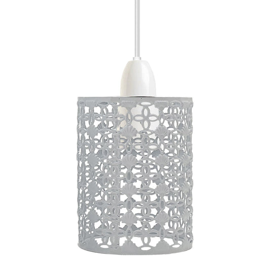 Filigree Drum Cage Lamp Shade – Easy Fit, 6 Finishes - photo 2