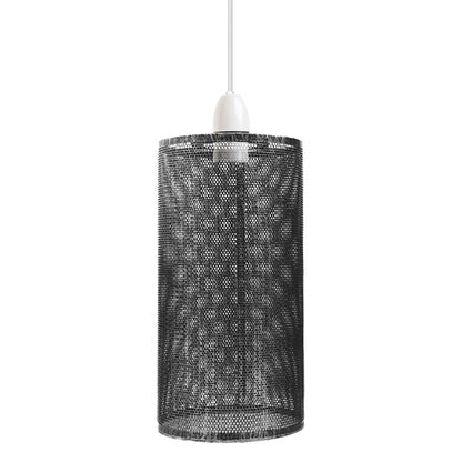 Perforated Mesh Drum Lamp Shade – Style 5, Easy Fit with Reducer Ring - photo 6
