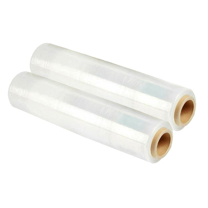 Pallet Stretch Wrap Film – Clear or Black, 40 or 50 cm Rolls - Clear, 40 cm x 250 m, 2 Rolls