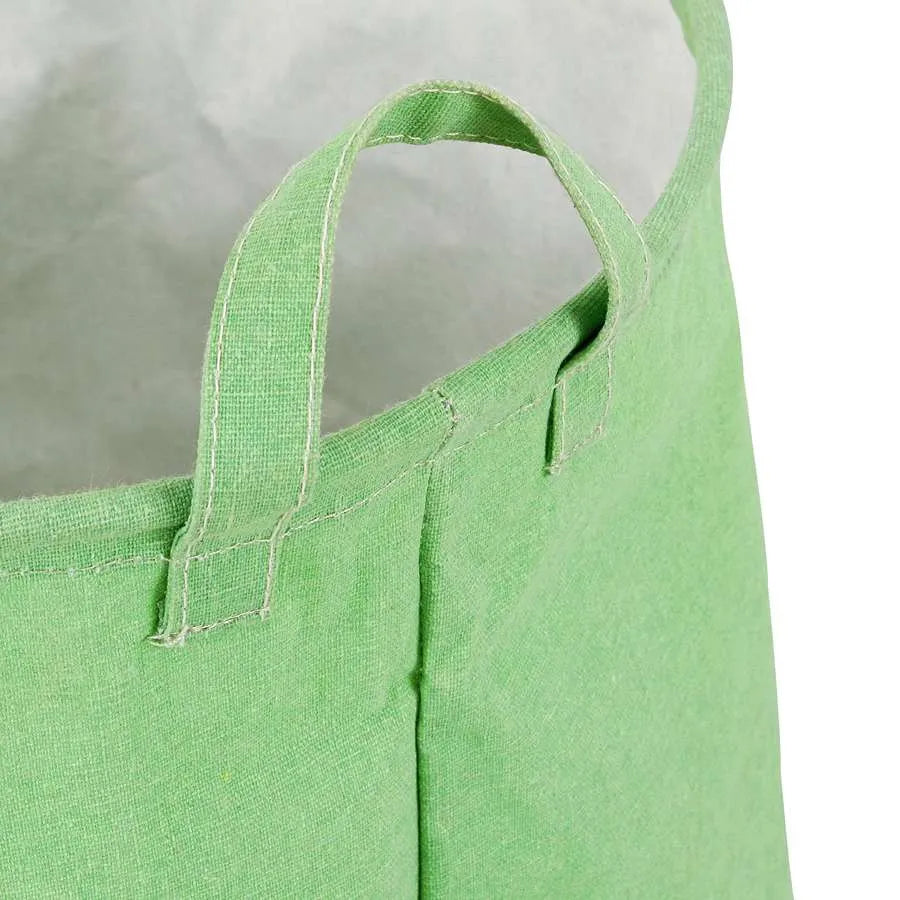 Kids' Dinosaur Laundry Basket – Foldable Cotton, Handles, 43 x 45 cm, Green - photo 4