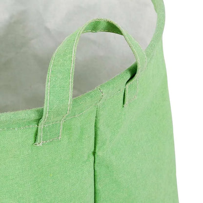 Kids' Dinosaur Laundry Basket – Foldable Cotton, Handles, 43 x 45 cm, Green - photo 4