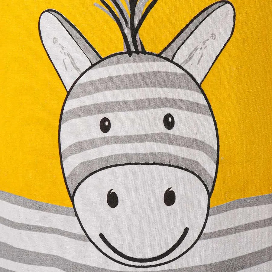 Kids' Laundry Basket – Zebra or Rainbow Print, Foldable Cotton, 45 x 45 cm - photo 9
