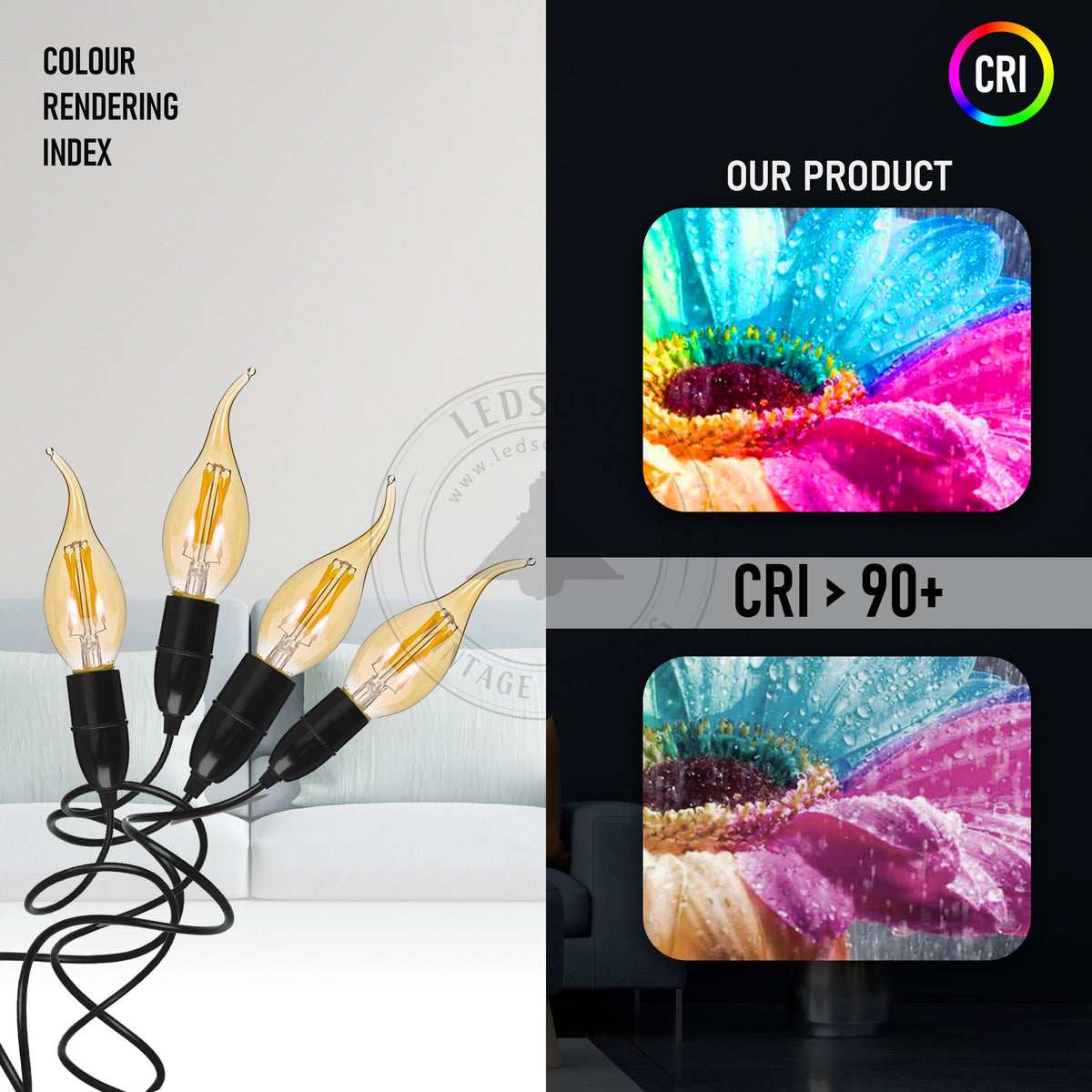 E14 C35 LED Candle Filament Bulb - photo 7