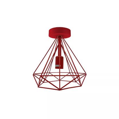 Geometric Cage Flush Ceiling Light – E27, Singles or Packs - photo 7