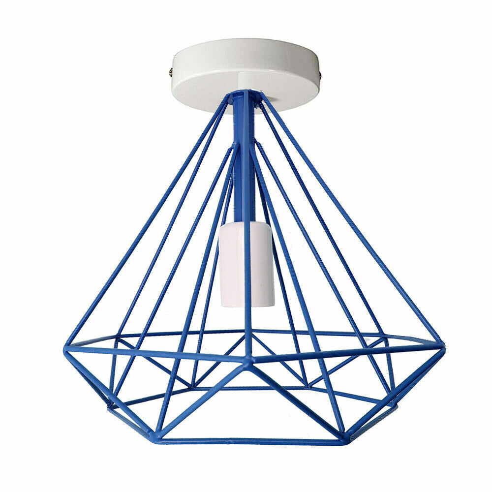 Geometric Cage Flush Ceiling Light – E27, Singles or Packs - photo 11