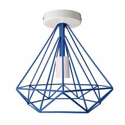 Geometric Cage Flush Ceiling Light – E27, Singles or Packs - photo 11