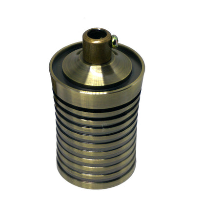 Grooved E27 Lamp Holder – 110-240V, Max 60W, 4 Finishes - Green Brass, Standard, Single
