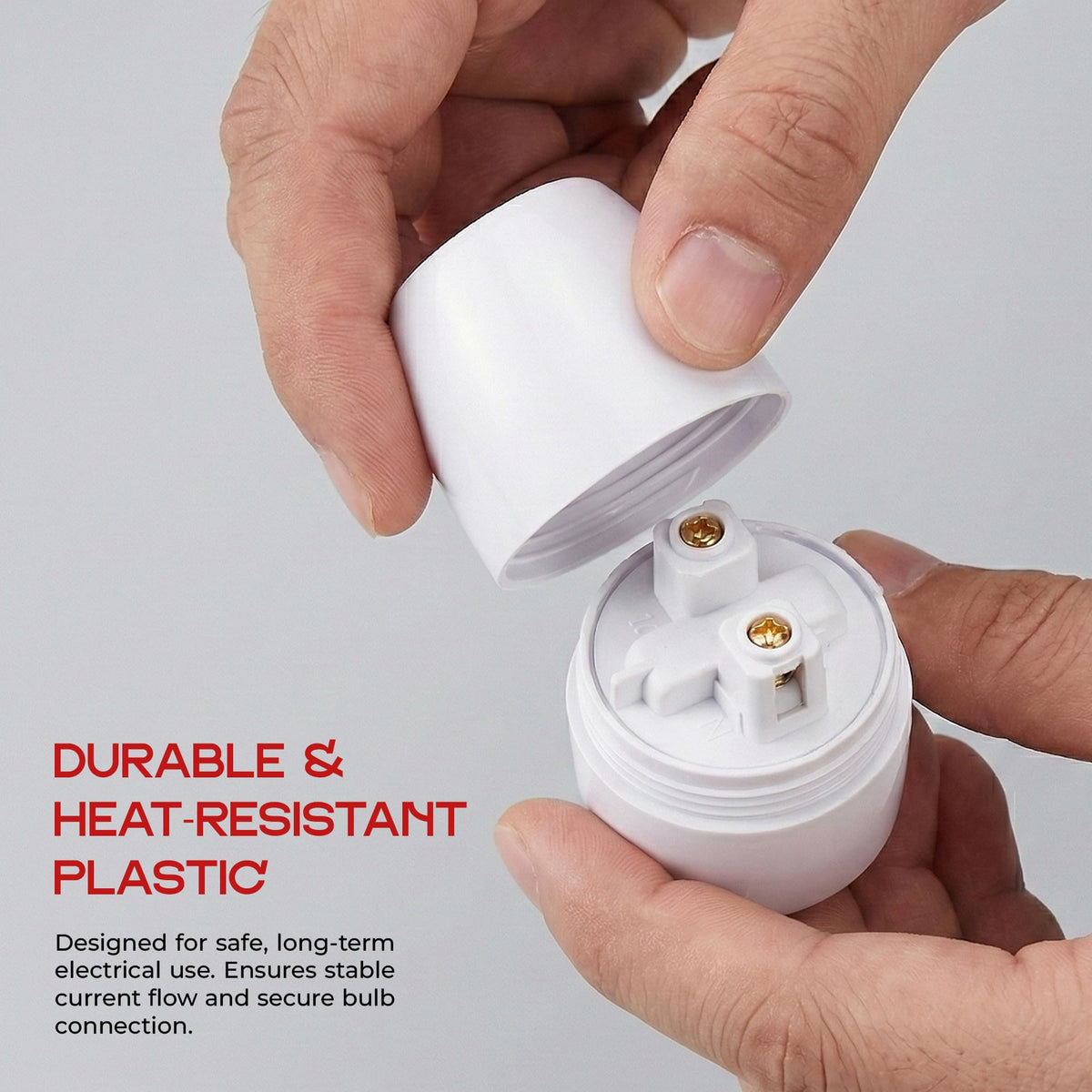 E27 Lamp Holders – White Heat-Resistant or Black Threaded - photo 4