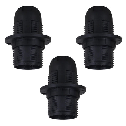 E14 Lamp Holder or E27 Holder with Cord Grip – Black or White - photo 5