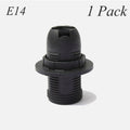 E14 Lamp Holder or E27 Holder with Cord Grip – Black or White