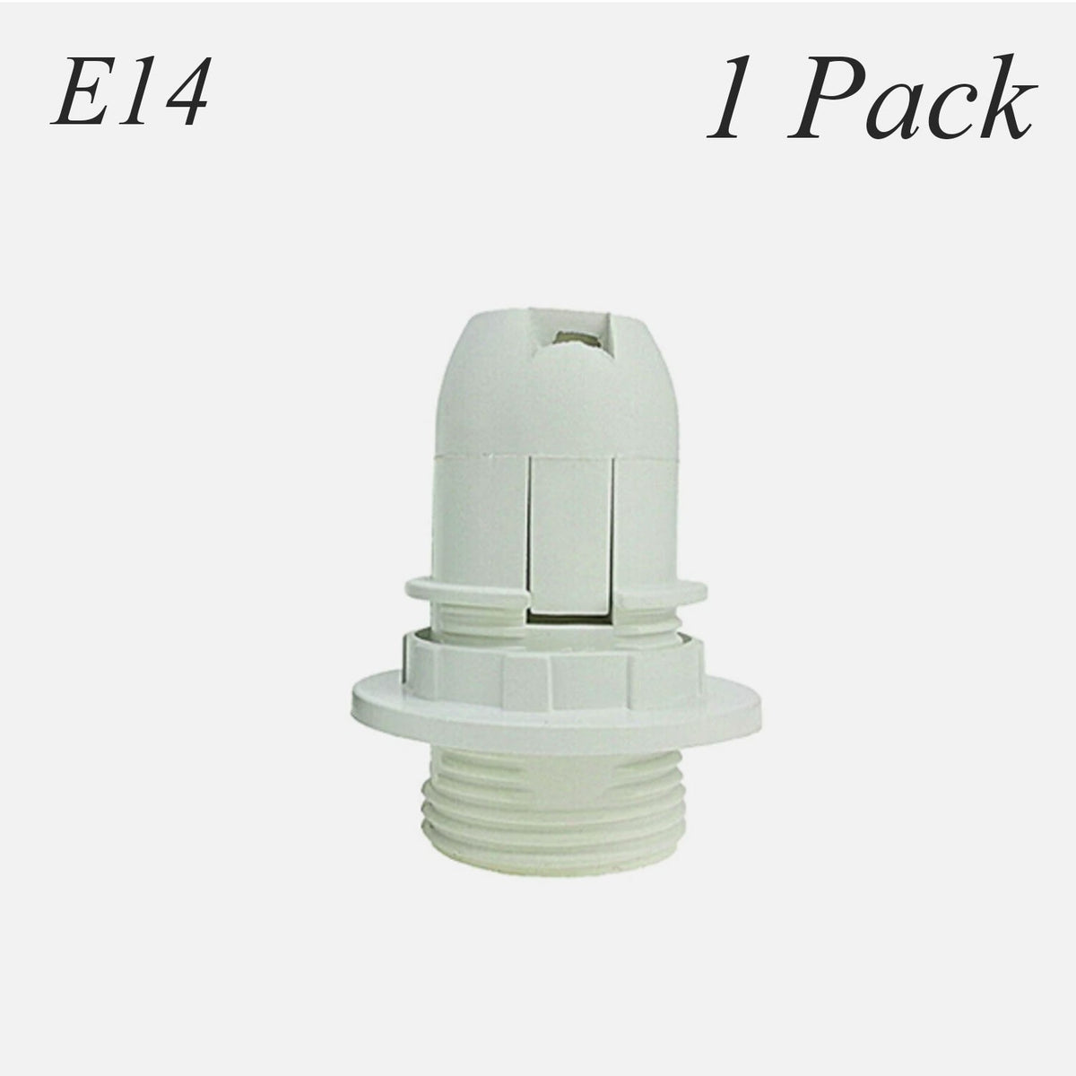 E14 Lamp Holder or E27 Holder with Cord Grip – Black or White - photo 4