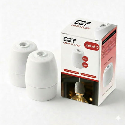 E27 Lamp Holders – White Heat-Resistant or Black Threaded - photo 2