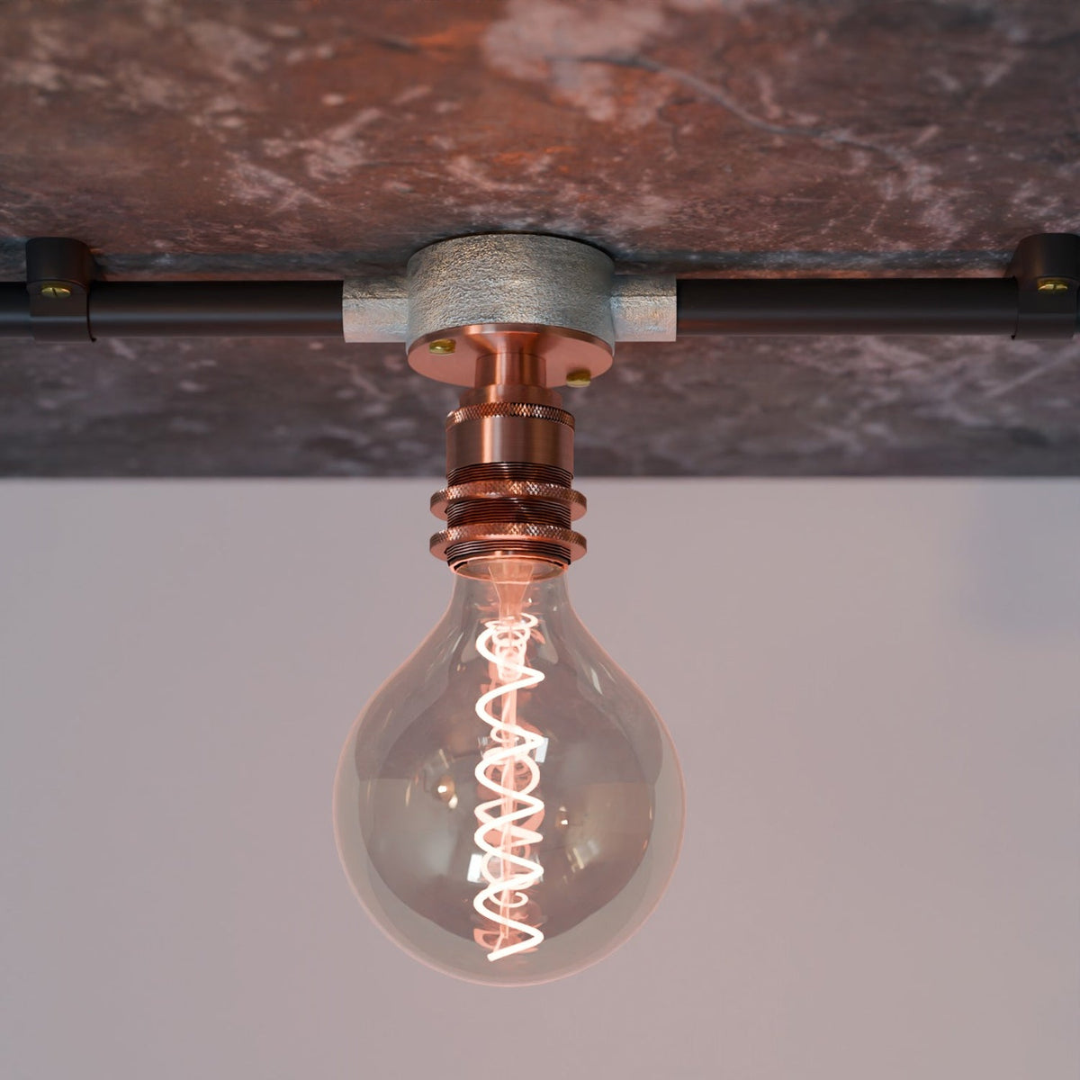 E27 Conduit Batten Lamp Holder with Top Plate – 20 mm, 6 Finishes - photo 3