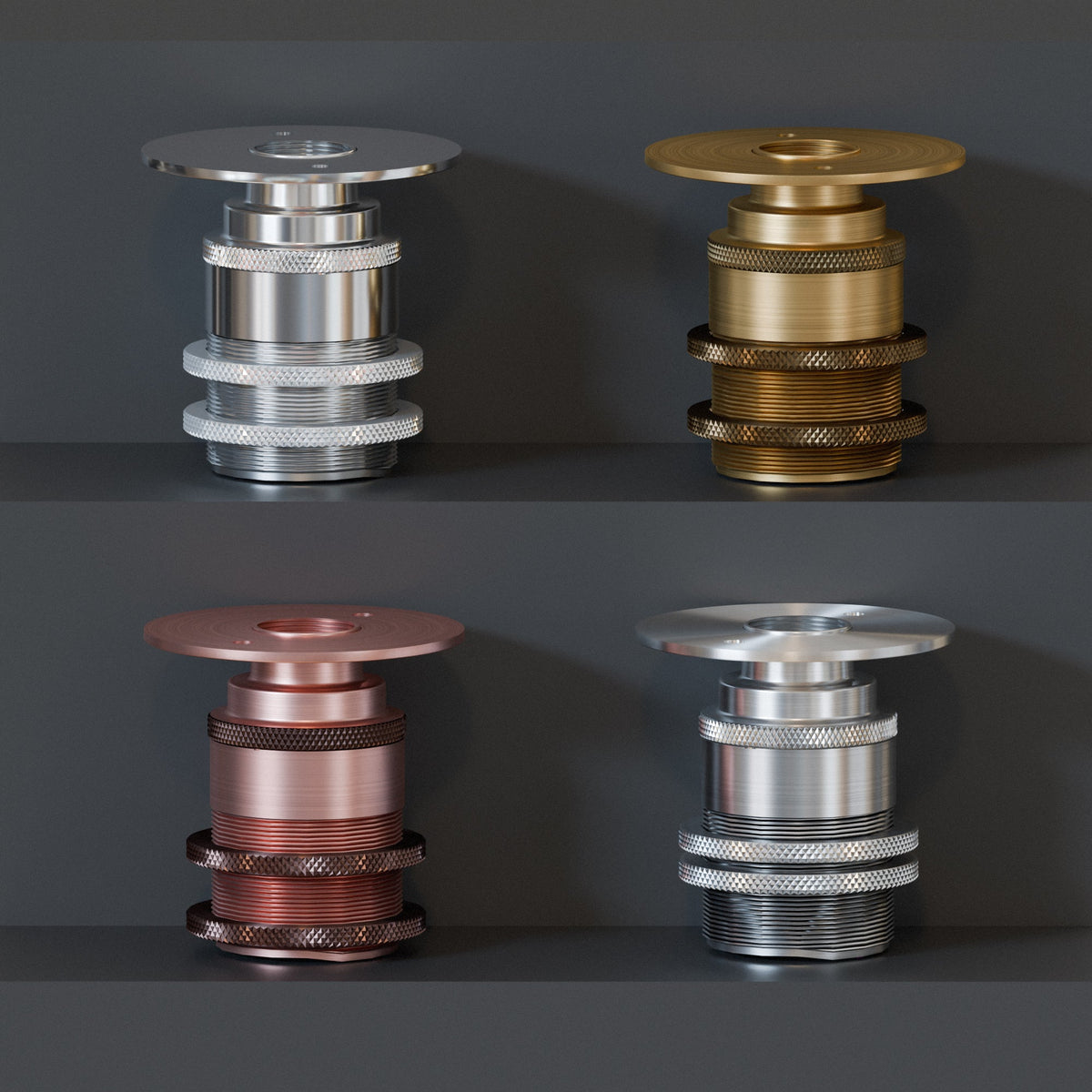 E27 Conduit Batten Lamp Holder with Top Plate – 20 mm, 6 Finishes