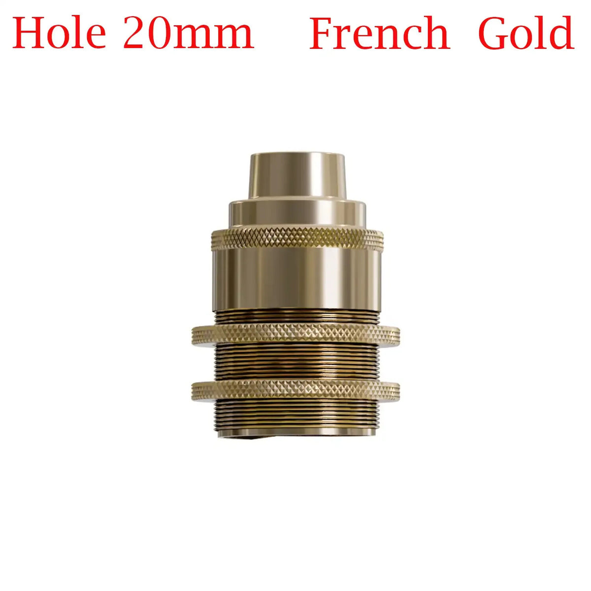E27 Threaded Conduit Lamp Holder with Shade Rings – 20 mm, 5 Finishes - photo 10